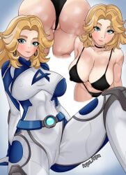 1girls anjou_anjou big_ass big_breasts blonde_hair cameltoe female female_only invisible_woman invisible_woman_(marvel_rivals) marvel marvel_rivals pussy sue_storm thick_thighs vagina