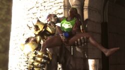 animated bonoimma dark-skinned_male doomfist gay lucio_(overwatch) male_only overwatch video