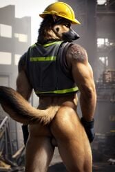 ai_generated bottomless construction furry german_shepherd