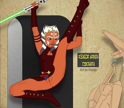 ahsoka_tano b1_battle_droid battle_droid clone_wars slaign_(artist) star_wars tagme the_clone_wars:_season_four togruta