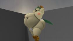 3d bbm big_breasts breasts busty_boy cleavage furry huge_breasts kingofthekabuto nipples overweight pokemon pokemon_(species) queenofthekabuto thick_thighs wide_hips