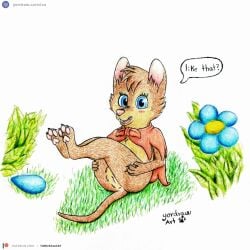 1:1 3_toes anus ass blue_eyes brown_body brown_fur butt_grab clothing crotchless_clothing don_bluth feet female feral flower foot_fetish foot_focus fur genitals grass hand_on_butt hi_res leg_grab legs_up looking_at_viewer mammal mouse mrs._brisby murid murine open_mouth open_smile patreon patreon_logo patreon_username pawpads paws penetration pink_nose pink_pawpads plant presenting presenting_anus presenting_crotch presenting_hindquarters presenting_pussy pussy rodent shy sitting smile smiling_at_viewer solo speech_bubble text the_secret_of_nimh toes tongue traditional_media_(artwork) url yordraw