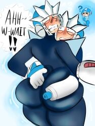 3boys absurd_res ass_grab big_ass big_ass_(male) big_butt blush blushing_at_partner capcom confused gemini_man grabbing_ass grabbing_butt high_resolution highres huge_ass huge_butt male_only mega_man mega_man_(character) mega_man_3 pillow_shading self_upload sillywillydillydally simple_background simple_coloring simple_shading squeezing_ass squeezing_butt teeth text wtf