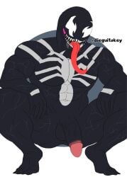 1boy bara big_balls big_breasts big_muscles big_penis big_thighs black_body cock comic dick dieguitokey digital_drawing_(artwork) digital_media_(artwork) gay gay_male male male_only marvel marvel_rivals monster muscles muscular muscular_male penis penis_out saliva saliva_drip saliva_on_tongue saliva_trail solo symbiote teratophilia thick_legs thick_penis thick_thighs tongue tongue_out venom venom_(marvel) venom_(marvel_rivals) video_games white_eyes