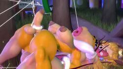 anal anthro anthro_penetrated big_ass big_breasts ejaculation_while_penetrated furry futanari handsfree_ejaculation mario_(series) princess_peach super_mario_bros. tagme token_taker video wendy_o._koopa