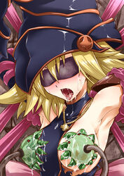 1girls ahe_gao bondage female gagaga_girl milking milking_tentacles rape segami_daisuke slave tears tentacle tentacle_sucking_breasts yu-gi-oh! yu-gi-oh!_zexal