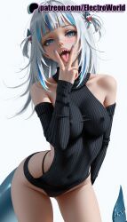 gawr gura from hololive by electroworld