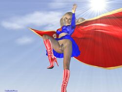 2010 3d candelagreene dc futa_only futanari intersex supergirl superman_(series) trekkiegal