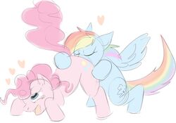 friendship_is_magic my_little_pony pinkie_pie_(mlp) ponyparty rainbow_dash_(mlp) smooth_skin