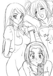 3girls akimoto_komachi clothing gabri-l minazuki_karen multiple_girls pretty_cure small_breasts yes!_precure_5 yumehara_nozomi