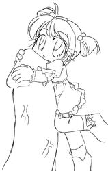 clothing ko_kitsune minigirl nozomi_yumehara penis_hug pretty_cure size_difference yes!_precure_5