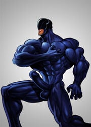 1boy 1male abs balls_in_bodysuit balls_in_pants balls_outline biceps big_biceps big_bulge big_forearms big_muscles big_pecs big_penis blue_falcon bodysuit bulge ephorox erection_under_clothes male male_only mask muscle muscles muscular muscular_male muscular_neck muscular_thighs pecs penis penis_in_bodysuit quads solo tagme thick_neck tight_clothing veins veiny_penis