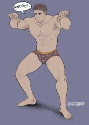 bara bulge ghost halloween holidays male male_only muscular_male underwear