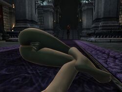 1futa 1girls 3d ass breasts cleavage curvy dat_ass female futa_sans_balls futa_with_female futanari imperial intersex large_ass large_breasts mod nude oblivion penis penis_under_clothes penis_under_skirt skirt the_elder_scrolls