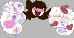 1girls 2024 absurd_res absurd_resolution absurdres blush blush blush_lines body_writing brown_hair color disembodied_hand disembodied_hands disembodied_tongue feathers feet female female_focus female_only foot_fetish gray_background jaiden jaiden_animations laugh laughing licking_feet licking_foot licking_toes limscast motion_lines open_mouth pen raised_eyebrows request soles tickle_fetish tickling tickling_feet toes toes_scrunch tongue tongues wall white_body white_skin writing_on_feet youtube youtube_avatar youtuber youtuber_girl youtuber_sona