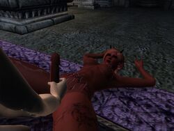 1futa 1girls 3d areolae breasts curvy erect_nipples erection female futa_on_female futa_sans_balls futanari imperial intersex large_breasts mod nipples nude oblivion penis succubus the_elder_scrolls