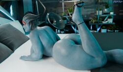 1girls 3d alien alien/human alien_girl alien_humanoid asari big_ass big_breasts big_butt big_thighs bioware blue_body blue_skin curvaceous curvy curvy_ass curvy_body curvy_figure curvy_hips curvy_thighs hair_tentacles heels hype3d mass_effect samara thick thick_ass thick_butt thick_legs thick_thighs voluptuous