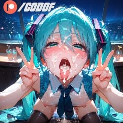 1boy 1femboy ai_generated femboy godof hatsune_miku patreon sex vocaloid yaoi