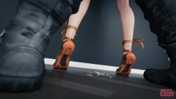 3d 3d_model 3d_render 4k against_wall ballerina_shoes blender blender_cycles cum cum_drip flat_shoes footwear from_behind from_behind_position hi_res highres jin_kazama ling_xiaoyu self_upload sex shoe_fetish shoes shoes_focus tagme tekken tekken_8 video_game_character video_games