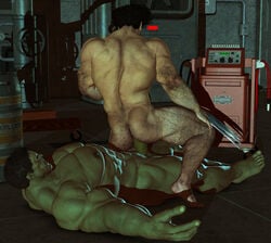 2boys 3d abs all_male anal_penetration anal_sex ass back_muscles barefoot beefy black_hair body_hair butt butt_crack claws dilf erect_nipples erect_penis erection feet gay green-skinned_male green_skin hairy_ass hairy_male hulk hulk_(series) human james_howlett legs_held_open light-skinned_male light_skin male male_nipples male_on_male male_only male_penetrated male_penetrating_male marvel masculine mature mature_male multiple_males muscular_male mutant nude nude_male pecs penis retractable_claws reverse_cowgirl_position riding_penis sitting_on_penis spread_ass spread_legs veiny_muscles wolverine_(x-men) x-men yaoi yolco