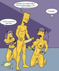 bart_simpson bra female human male panties sherri_mackleberry straight terri_mackleberry the_fear the_simpsons twins