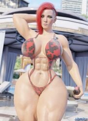 1girls 3d abs big_ass big_breasts big_butt big_thighs bikini cd_projekt_red curvaceous curvy curvy_ass curvy_body curvy_female curvy_figure curvy_hips curvy_thighs cyberpunk_2077 hype3d mature mature_female muscular poolside swimwear thick thick_ass thick_butt thick_hips thick_legs thick_thighs v_(cyberpunk_2077) valerie_(cyberpunk_2077) voluptuous voluptuous_female wide_hips wide_thighs