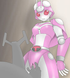 b-robo_kabutack blush breasts faceless_male fingering metal_heroes nollety pussy robot robot_girl tentorina