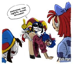 evil pomni (the amazing digital circus) from glitch productions by colorshun