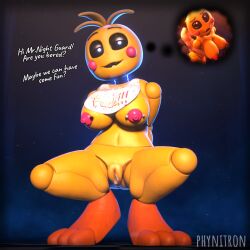 toy chica from five nights at freddy's by phynitron