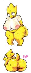 alphys from undertale (series) by thespanker (artist)