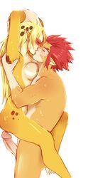 artist_request breasts cheetara female imminent_sex kissing lion-o male penis tagme thundercats thundercats_2011