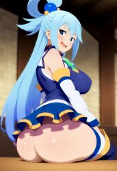 aqua (konosuba) from kono subarashii sekai ni shukufuku wo!