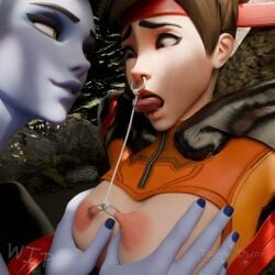 1:1_aspect_ratio 2girls 3d 3d_render ai-assisted animated artist_name blender_(software) blender_cycles bodysuit bondage breast_grab brown_eyes brown_hair clothing female femdom full_body grabbing h264_(codec) mp4 nipple_piercings nipple_pull no_sound nose_piercing overwatch piercing restrained ring_piercing short_hair spiky_hair tagme tape tape_bondage theropedude tongue_out tongue_piercing torture tracer_(overwatch) video widowmaker_(overwatch) yellow_eyes yuri