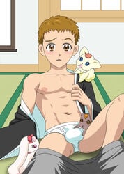 clothing coco male male_only nuts_(precure_5) pretty_cure ru- shiroh_amai syrup_(pretty_cure) tagme testicles underwear yes!_precure_5