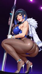 yelan (genshin impact) from genshin impact by saraserah