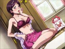 blush bow bra clothing cum megumi_yumehara panties pretty_cure sameha_ikuya skirt small_breasts yes!_precure_5