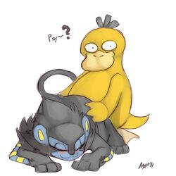 feral feral_only luxray mel_the_hybrid pokemon pokemon_(species) psyduck tagme