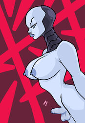 1futa alien alien_futanari anya_uribe areolae asajj_ventress assesina bald balls big_breasts big_lips blue_eyes catsmeow clone_wars dathomiri erection eyes foreskin futa_only futanari genitals headgear headgear_only lips mostly_nude nipples nude nude_futanari nudity partially_clothed penis side_view signature simple_background small_penis solo standing star_wars uncut violet_lipstick white_body