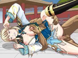 dynasty_warriors female human male straight tagme wang_yuanji