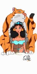 2010 aladdin all_fours arabian_clothes disney disney_princess doggy_style feline female female_on_feral feral feral_on_female feral_on_human feral_penetrating harem_outfit human human_on_feral human_penetrated princess_jasmine qlle rajah rough_sketch tiger zoophilia