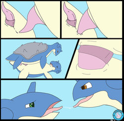 color comic feral insertion lapras male male_only multiple_males nude penis pokemon sex shell tagme yaoi