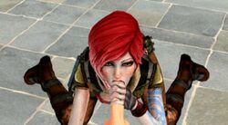 animated animated_gif blowjob borderlands lilith_(borderlands) tagme