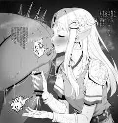 1boy a_link_to_the_past abehamuhamu3260 absurdres anilingus armor bar_censor blush censored circlet closed_eyes cum cum_on_hands earrings ejaculation female greyscale handjob heart highres jewelry milking_handjob monochrome penis pointy_ears princess_zelda prostate_milking rimjob rimming shirt shoulder_armor small_breasts small_penis small_penis_adoration spoken_heart straight super_smash_bros. testicles the_legend_of_zelda translated triforce_earrings vest x-ray zelda_(a_link_between_worlds) zelda_(a_link_to_the_past)