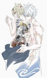 1boy 1girls gintama gintoki_sakata otofu_1t scar tattoo tsukuyo