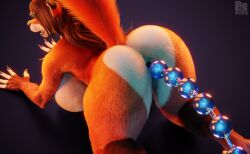 3d anal_beads big_breasts breasts canid canine digital_media_(artwork) female fox hi_res jamie_(novaduskpaw) jamie_duskpaw mammal picti piercing sex_toy tagme