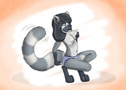 anthro breasts female fox0808 lemur panties underwear