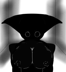 big_breasts big_breasts black_body boisvert boobs_bigger_than_head breasts fanart female triangle_head