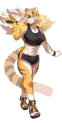 1girls abs big_breasts breasts cleavage eeveelution feline female furry huge_breasts jolteon mei_xiang mx99926 original pokemon pokemon_(species) tagme thick_thighs tiger tiger_girl wholesome wide_hips