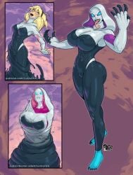 1girls ass athletic athletic_female big_ass big_breasts breasts bust busty chest curvaceous curvy curvy_figure digital_media_(artwork) female female_focus fit fit_female ghost-spider gwen_stacy hairband hero heroine hips hourglass_figure huge_ass huge_breasts human large_ass large_breasts legs light-skinned_female light_skin lurkergg marvel marvel_comics mature mature_female pawg she-venom slim_waist spider-gwen spider-man_(series) superhero superhero_costume superheroine symbiote thick thick_hips thick_legs thick_thighs thighs voluptuous waist wide_hips