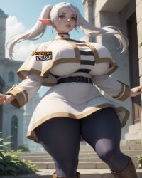 1girls ai_generated big_breasts bimbo dat_ass dumptruck_ass elf elf_ears female_only frieren hourglass_figure huge_breasts kw0337 pointy_ears solo solo_female sousou_no_frieren tagme thick_thighs venus_body voluptuous voluptuous_female white_background wide_hips